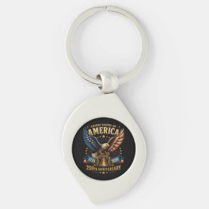 United States America 250th Anniversary Eagle Key Ring