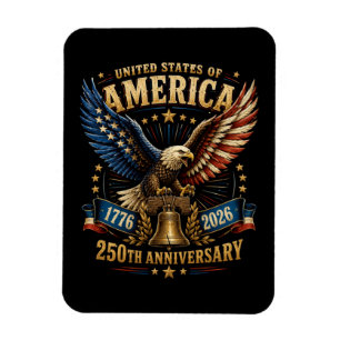 United States America 250th Anniversary Eagle Magnet
