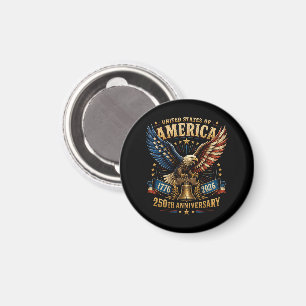 United States America 250th Anniversary Eagle Magnet