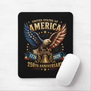United States America 250th Anniversary Eagle Mouse Mat