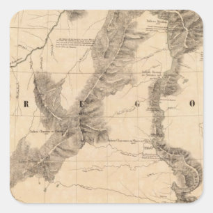 United States, America 40 Square Sticker