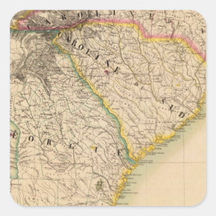 United States, America 57 Square Sticker