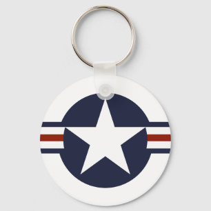 united states america country flag roundel symbol key ring