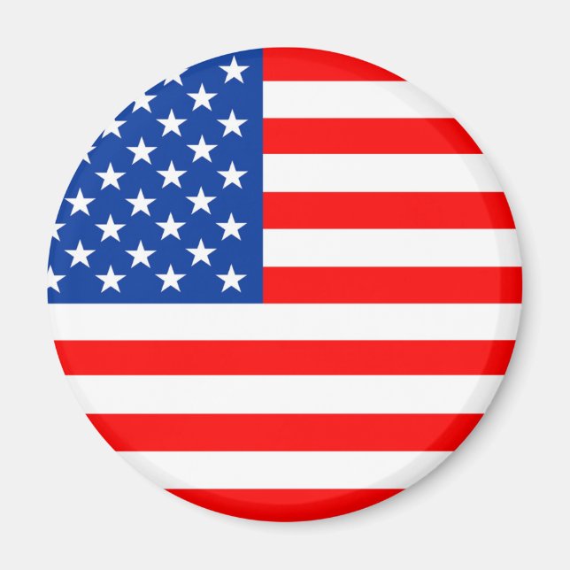 united states america country flag usa symbol magnet (Front)