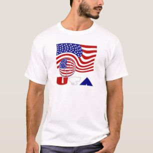United States America Flag USA Soccer Ball T-Shirt