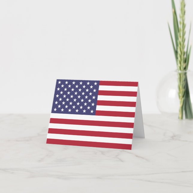 United States (American) Flag Card (Front)