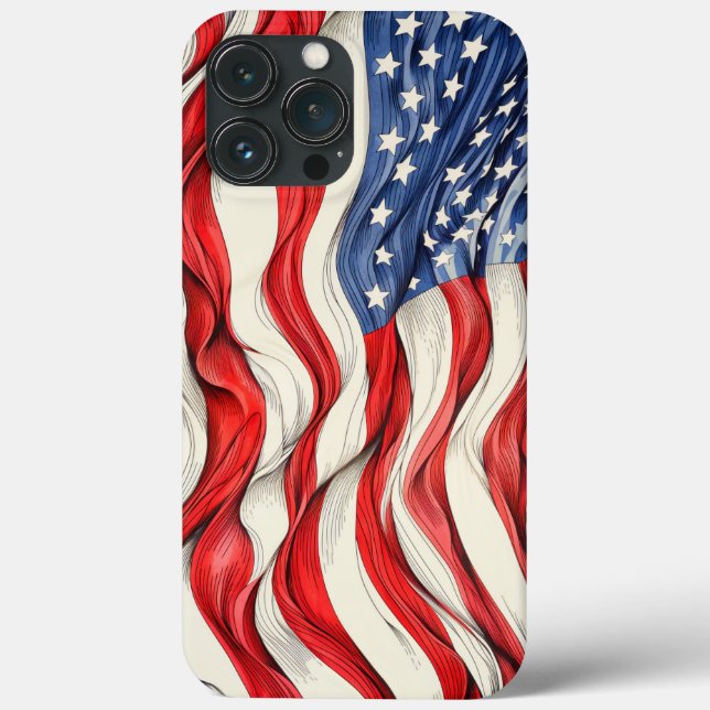 United States American Flag Case-Mate iPhone Case (Back)