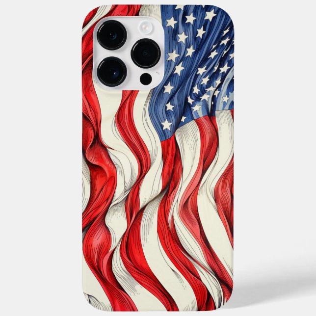 United States American Flag Case-Mate iPhone Case (Back)