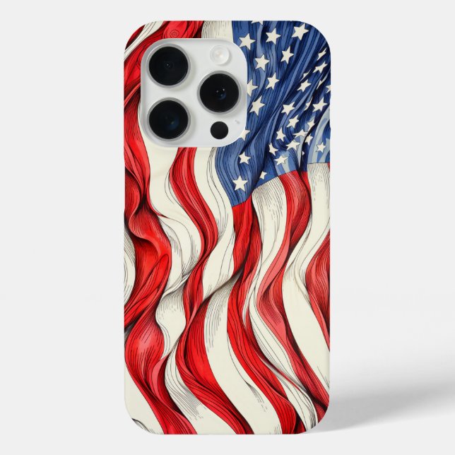 United States American Flag Case-Mate iPhone Case (Back)