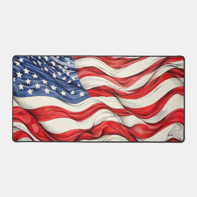 United States American Flag Desk Mat (Front)