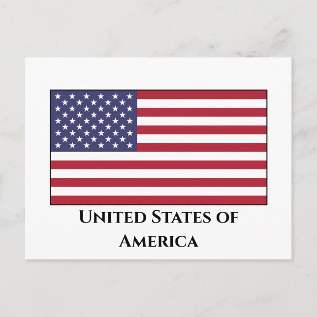 United States (American) Flag Postcard (Front)