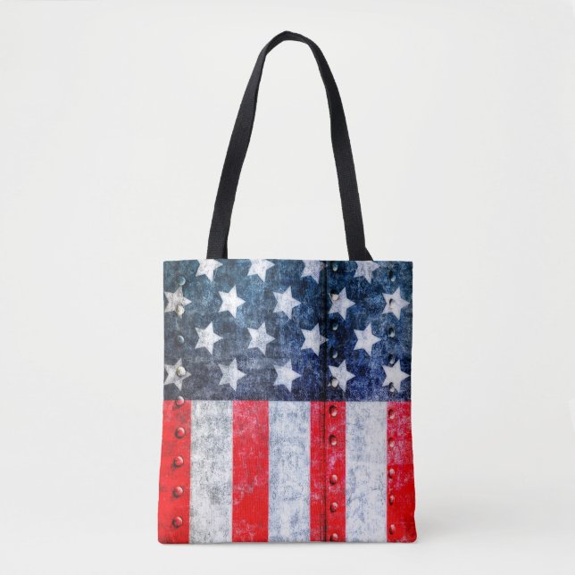 United States American Flag Tote Bag (Front)