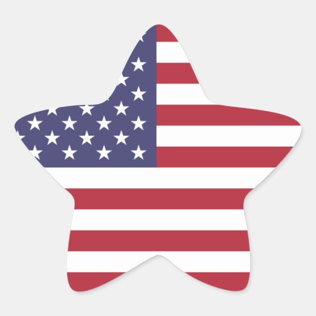 United States/American Flag, USA/US Star Sticker (Front)