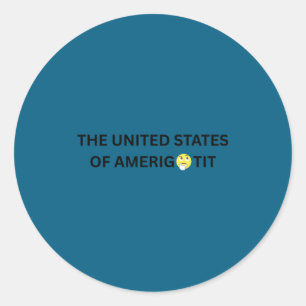 United States Amerigotit Meme Classic Round Sticker