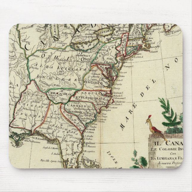 United States and Canada Mouse Mat (Front)