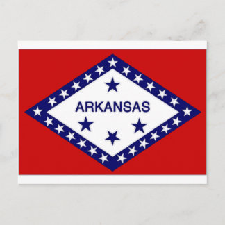 United States Arkansas Flag Postcard