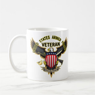 United States Armed Forces Veteran, Proudly Served Coffee Mug