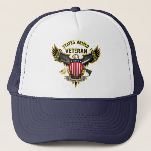 United States Armed Forces Veteran Trucker Hat