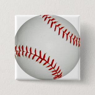 United States Baseball With Large Red Stitching 15 Cm Square Badge