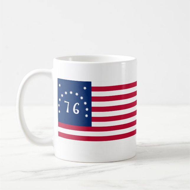 United States Bennington Flag Spirit of 76 Coffee Mug (Left)