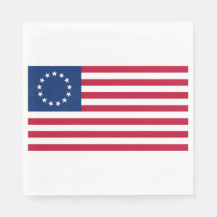 United States Betsy Ross Flag Napkin