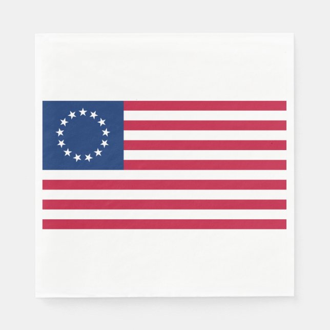 United States Betsy Ross Flag Napkin (Front)