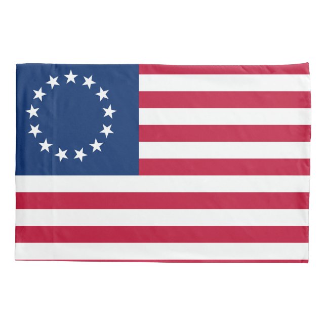 United States Betsy Ross Flag Pillowcase (Back)
