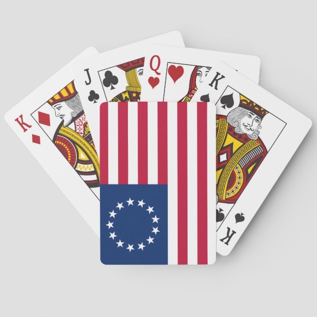United States Betsy Ross Flag Playing Cards (Back)