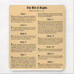 United States Bill of Rights Mouse Mat<br><div class="desc">United States Bill of Rights Sign up to Mr. Rebates for FREE and save 12% on any zazzle order in addition to a $5.00 sign up bonus All Rights Reserved; without: prejudice, recourse or notice (U.C.C. 1-308) "bill of rights" amendments "constitutional amendments" constitution "u.s. constitution" "civil rights" "constitutional rights" 'the...</div>