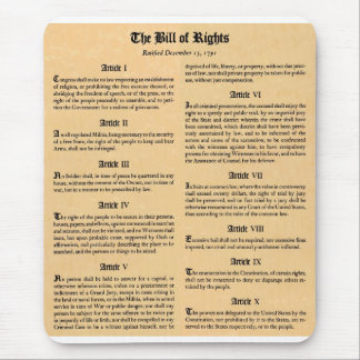 United States Bill of Rights Mouse Mat
