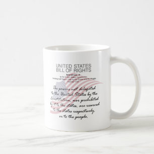 United States Bill Of Rights. Tenth Amendment Coffee Mug