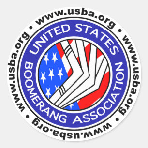 United States Boomerang Association small sticker
