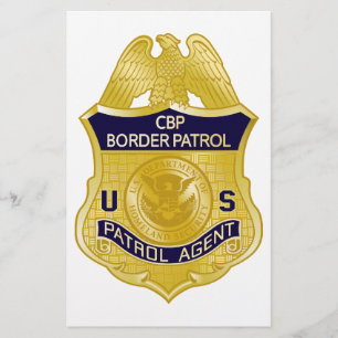 United States Border Patrol Badge Immigration Flyer