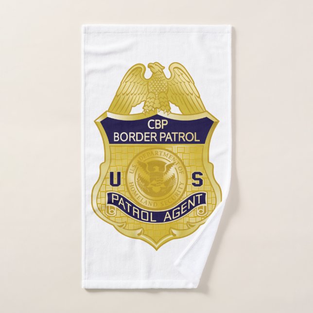 United States Border Patrol Badge Immigration Hand Towel (Hand Towel)