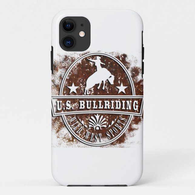 United states bull riding rodeo wild west traditon Case-Mate iPhone case (Back)