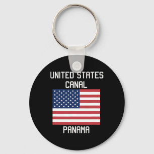 United States Canal Panama Canal Trump 2025 Humor Key Ring