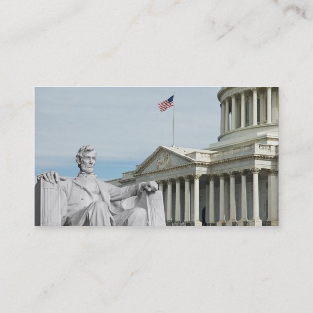 United States Capital & Lincoln Business Card (Front)
