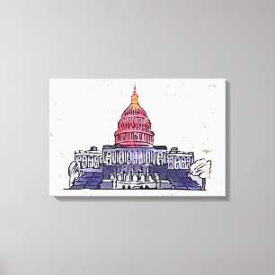 United States Capitol Canvas Print