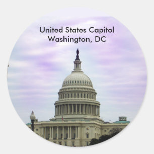 United States Capitol, Washington, DC Classic Round Sticker