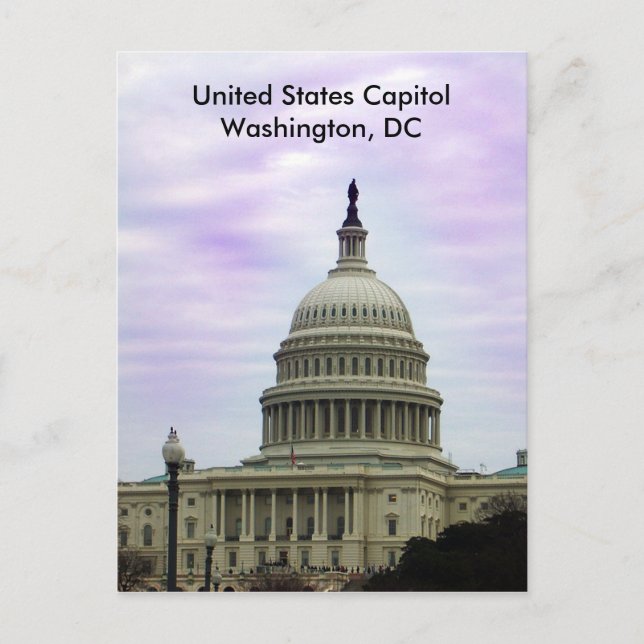 United States Capitol, Washington, DC Postcard (Front)