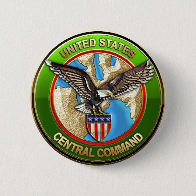 United States Central Command 6 Cm Round Badge (Front)