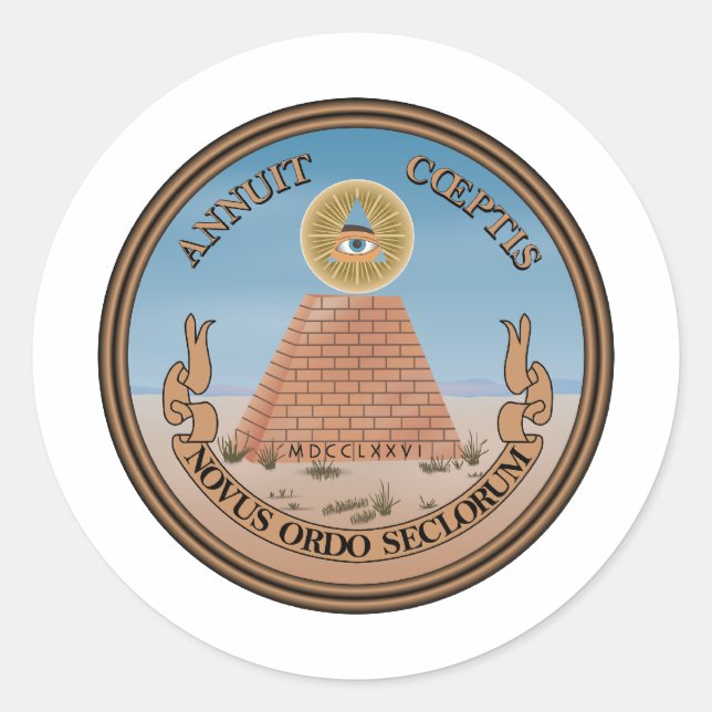 United States Coat of Arms Classic Round Sticker (Front)