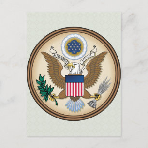 United States Coat of Arms detail Postcard