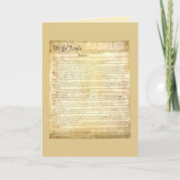 United States Constitution Greeting Card