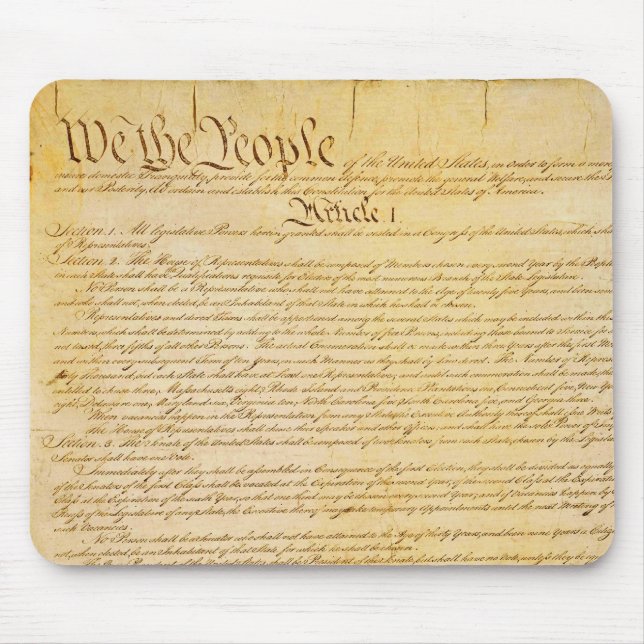 United States Constitution Mousepad (Front)