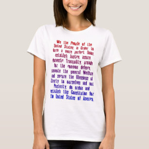 UNITED STATES CONSTITUTION PREAMBLE T-Shirt
