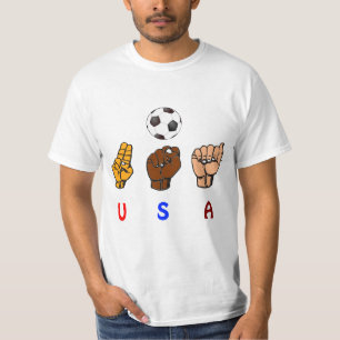 United States Deaf Women's National Soccer Team T-Shirt