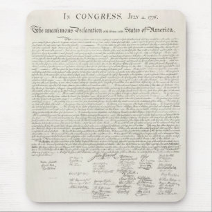 United States Declaration of Independence Mouse Mat