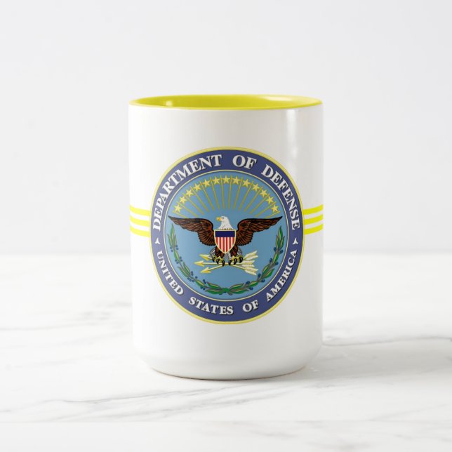 United States Department of Defence Two-Tone Coffee Mug (Center)