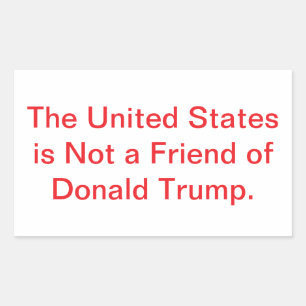 United States Dislikes Trump Hankamer Artjunkhaus Rectangular Sticker